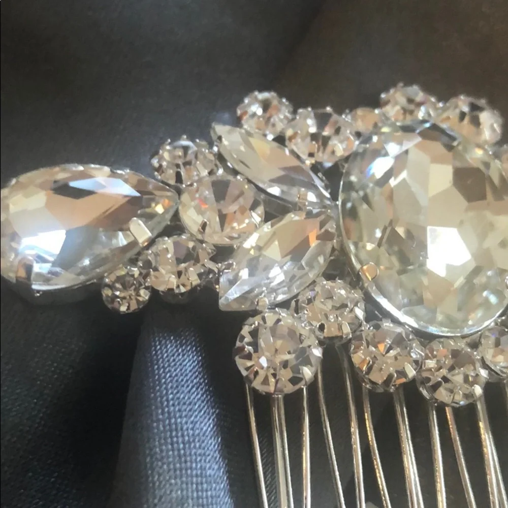 BRIDAL HAIR CLIP COMB | GORGEOUS RHINESTONE BRIDAL HAIR CLIP - Wedding PROM